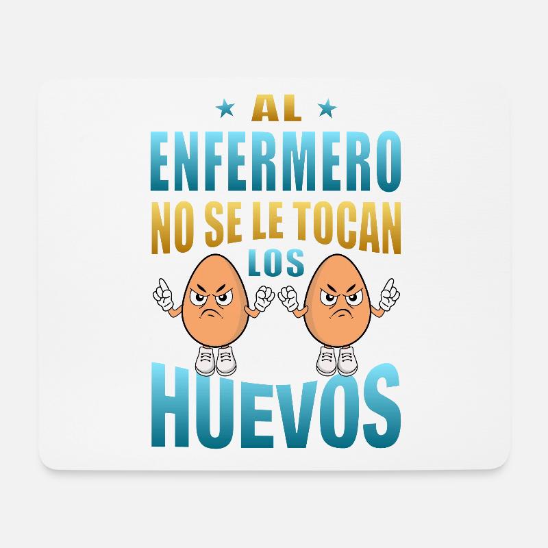 Die Eier der Krankenschwester werden nicht berührt - Mousepad (Querformat) - Weiß