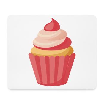 Cupcake - Tapis de souris (format paysage) - blanc - Devant