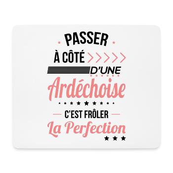 Ardéchoise - Frôler la perfection - Ardèche - Tapis de souris (format paysage) - blanc - Devant