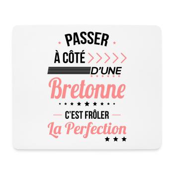 Bretonne - Frôler la perfection - Bretagne - Tapis de souris (format paysage) - blanc - Devant
