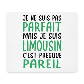 Je ne suis pas parfait mais je suis Limousin - Tapis de souris (format paysage) - blanc - Devant