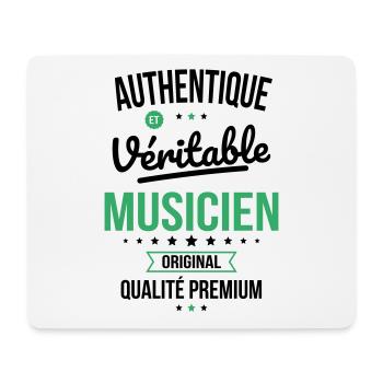 Authentique et véritable musicien - Original - Tapis de souris (format paysage) - blanc - Devant