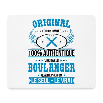 Authentique et véritable boulanger - Original - Tapis de souris (format paysage) - blanc - Devant