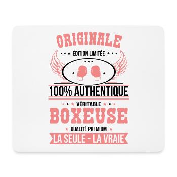 Authentique et véritable boxeuse - Originale - Tapis de souris (format paysage) - blanc - Devant