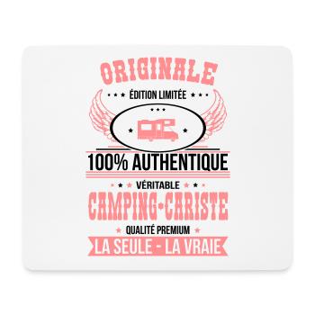 Authentique et véritable camping-cariste Originale - Tapis de souris (format paysage) - blanc - Devant