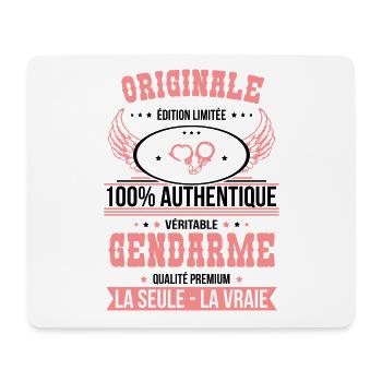 Authentique et véritable gendarme - Originale - Tapis de souris (format paysage) - blanc - Devant