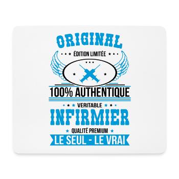 Authentique et véritable infirmier - Original - Tapis de souris (format paysage) - blanc - Devant