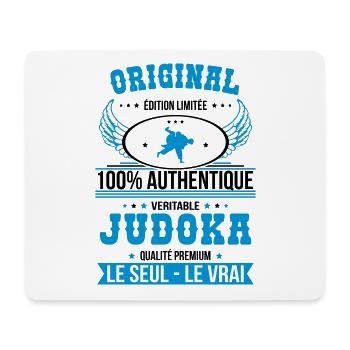 Authentique et véritable judoka - Original - Tapis de souris (format paysage) - blanc - Devant