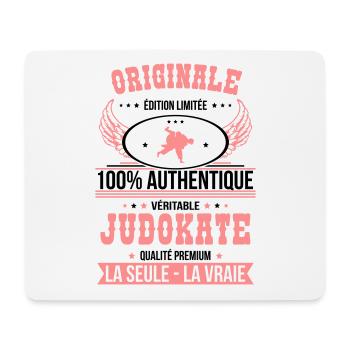 Authentique et véritable judokate - Originale - Tapis de souris (format paysage) - blanc - Devant