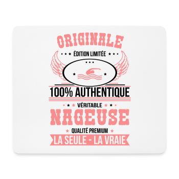 Authentique et véritable nageuse - Originale - Tapis de souris (format paysage) - blanc - Devant