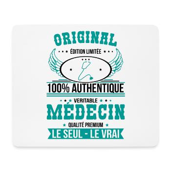 Authentique et véritable médecin - Original - Tapis de souris (format paysage) - blanc - Devant