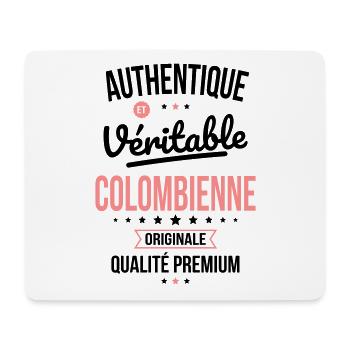 Authentique et véritable Colombienne - Originale - Tapis de souris (format paysage) - blanc - Devant
