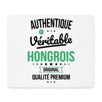 Authentique et véritable Hongrois - Original - Tapis de souris (format paysage) - blanc - Devant