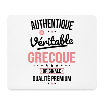 Authentique et véritable Grecque - Originale - Tapis de souris (format paysage) - blanc - Devant