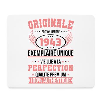 Anniversaire 81 ans - Originale - 1943 - Tapis de souris (format paysage) - blanc - Devant