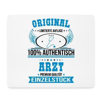 Arzt - Original 100% Authentisch Einzelstück - Mousepad (Querformat) - Weiß - Vorne
