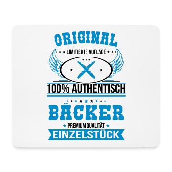 Bäcker - Original 100% Authentisch Einzelstück - Mousepad (Querformat) - Weiß - Vorne