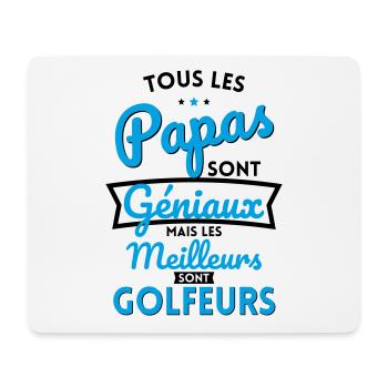 Papas géniaux mais les meilleurs sont Golfeurs - Tapis de souris (format paysage) - blanc - Devant