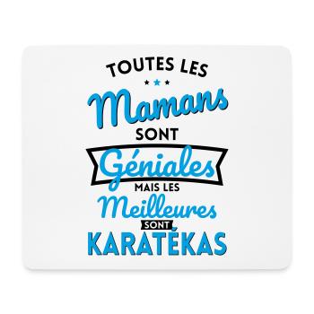 Mamans sont géniales les meilleures sont Karatékas - Tapis de souris (format paysage) - blanc - Devant