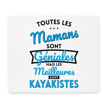 Mamans géniales les meilleures sont Kayakistes - Tapis de souris (format paysage) - blanc - Devant