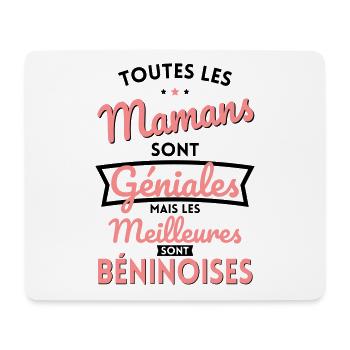 Mamans géniales les meilleures sont Béninoises - Tapis de souris (format paysage) - blanc - Devant