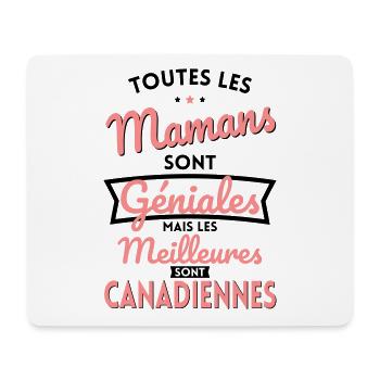 Mamans géniales les meilleures sont Canadiennes - Tapis de souris (format paysage) - blanc - Devant