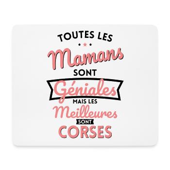 Mamans géniales les meilleures sont Corses - Tapis de souris (format paysage) - blanc - Devant