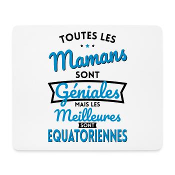 Mamans géniales les meilleures sont Equatoriennes - Tapis de souris (format paysage) - blanc - Devant