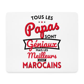 Papas géniaux mais les meilleurs sont Marocains - Tapis de souris (format paysage) - blanc - Devant