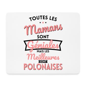 Mamans géniales les meilleures sont Polonaises - Tapis de souris (format paysage) - blanc - Devant