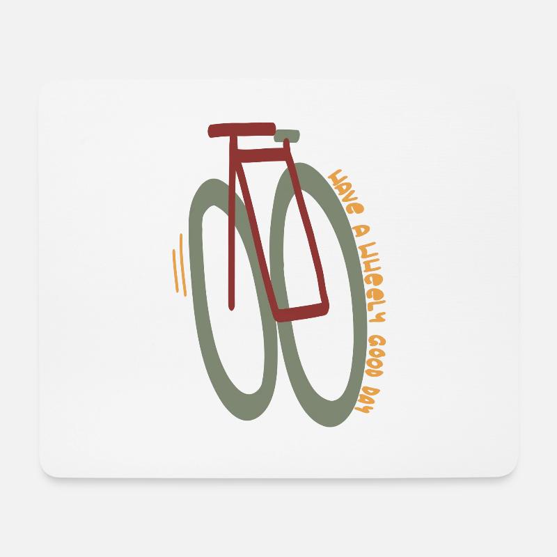 wheely türkis - Mousepad (Querformat) - Weiß