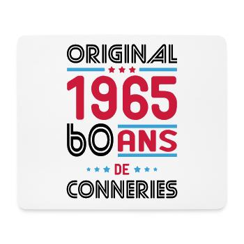Anniversaire 60 ans - Original 1965 - Conneries - Tapis de souris (format paysage) - blanc - Devant