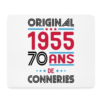 Anniversaire 70 ans - Original 1955 - Conneries - Tapis de souris (format paysage) - blanc - Devant