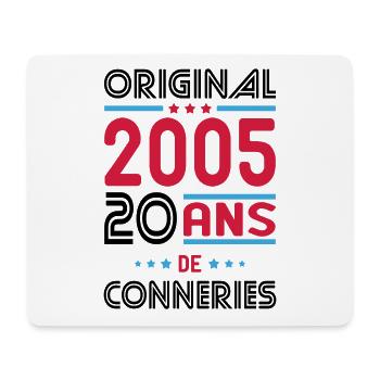 Anniversaire 20 ans - Original 2005 - Conneries - Tapis de souris (format paysage) - blanc - Devant
