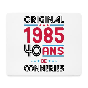 40th Birthday - Original 1985 - - Mouse Pad (horizontal) - white - Front