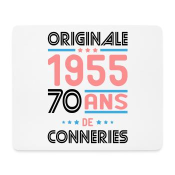 Anniversaire 70 ans - Originale 1955 - Conneries - Tapis de souris (format paysage) - blanc - Devant