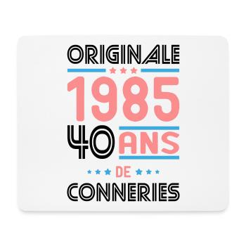 Anniversaire 40 ans - Originale 1985 - Conneries - Tapis de souris (format paysage) - blanc - Devant