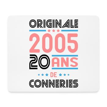 Anniversaire 20 ans - Originale 2005 - Conneries - Tapis de souris (format paysage) - blanc - Devant