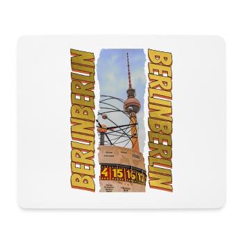 Berlin TV Tower Skyline Gold Germany - Mouse Pad (horizontal) - white - Front
