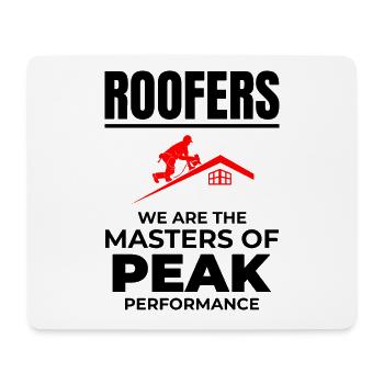 Roofer Roofing Roof Repair Mechanic Contractor - Mouse Pad (horizontal) - white - Front