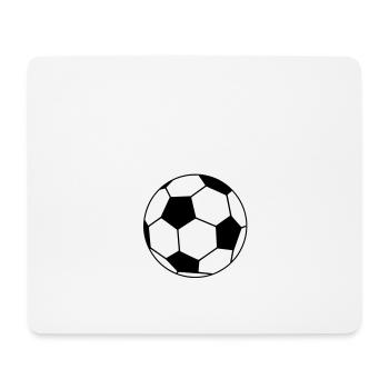 Fußball-Fieber (weiß-weißer Ball) - Mousepad (Querformat) - Weiß - Vorne