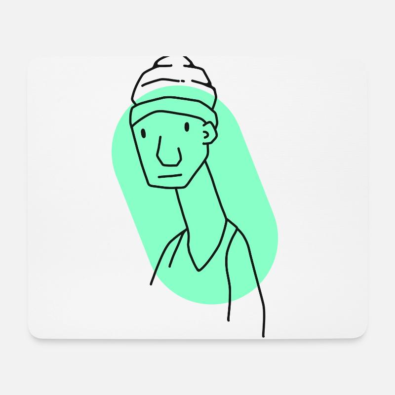 Funny guy - Mouse Pad (horizontal) - white