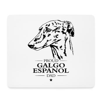 Galgo Español Papa Chien Chien Lévrier Wilsigns - Tapis de souris (format paysage) - blanc - Devant