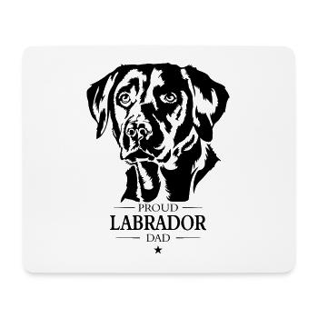 Labrador Dad Hunde Hund Labbi Wilsigns - Mousepad (Querformat) - Weiß - Vorne