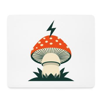 Lightning Mushroom Forest Graphic Design - Mouse Pad (horizontal) - white - Front