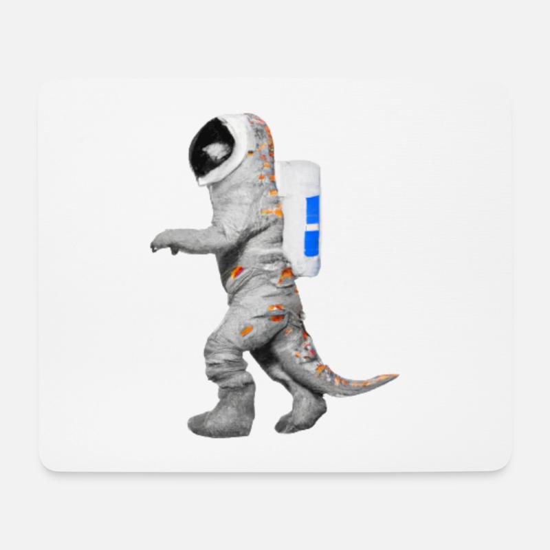 Dino Astronaut Tyrannosaurus Rex Geschenkidee - Mousepad (Querformat) - Weiß