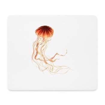 Qualle - Mousepad (Querformat) - Weiß - Vorne