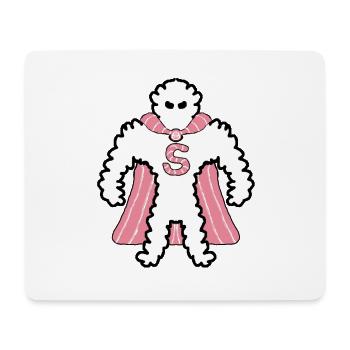 Sushi Super-héros : SUSHI-MAN - Tapis de souris (format paysage) - blanc - Devant