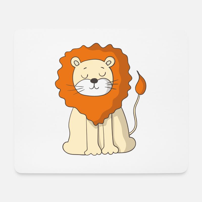 lion - Mouse Pad (horizontal) - white