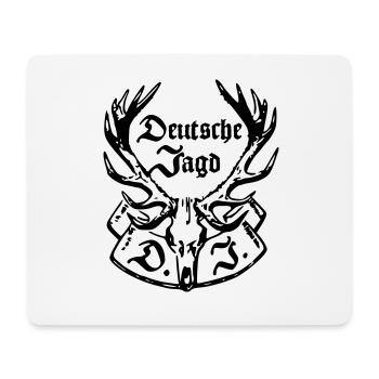Wappen Deutsche Jagd - Mousepad (Querformat) - Weiß - Vorne